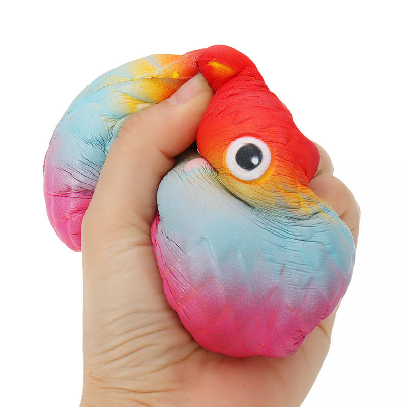 Jumbo Squishy Rainbow Owl 12cm Soft Slow Rising Toy With Original Packing COD