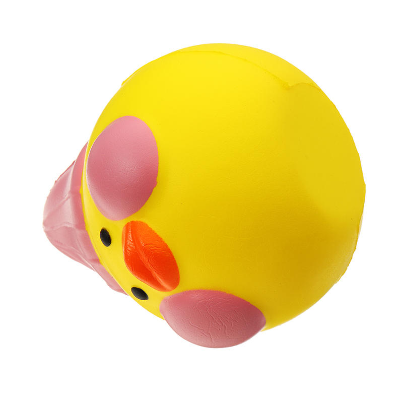 Yellow Duck Squishy 10*8.5*9cm Slow Rising With Packaging Collection Gift Soft Toy