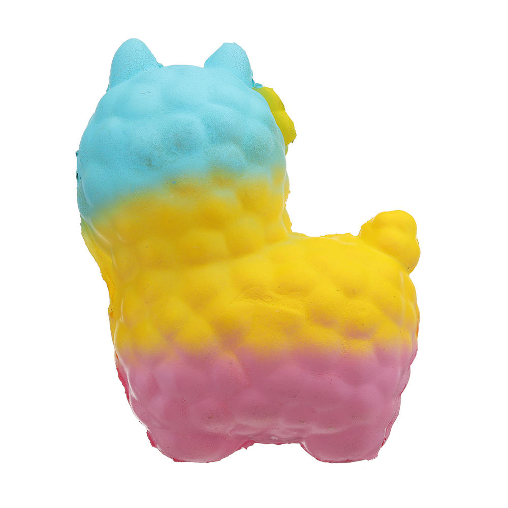 Colorful Alpacas Squishy 18*14CM Slow Rising Collection Gift Soft Toy COD