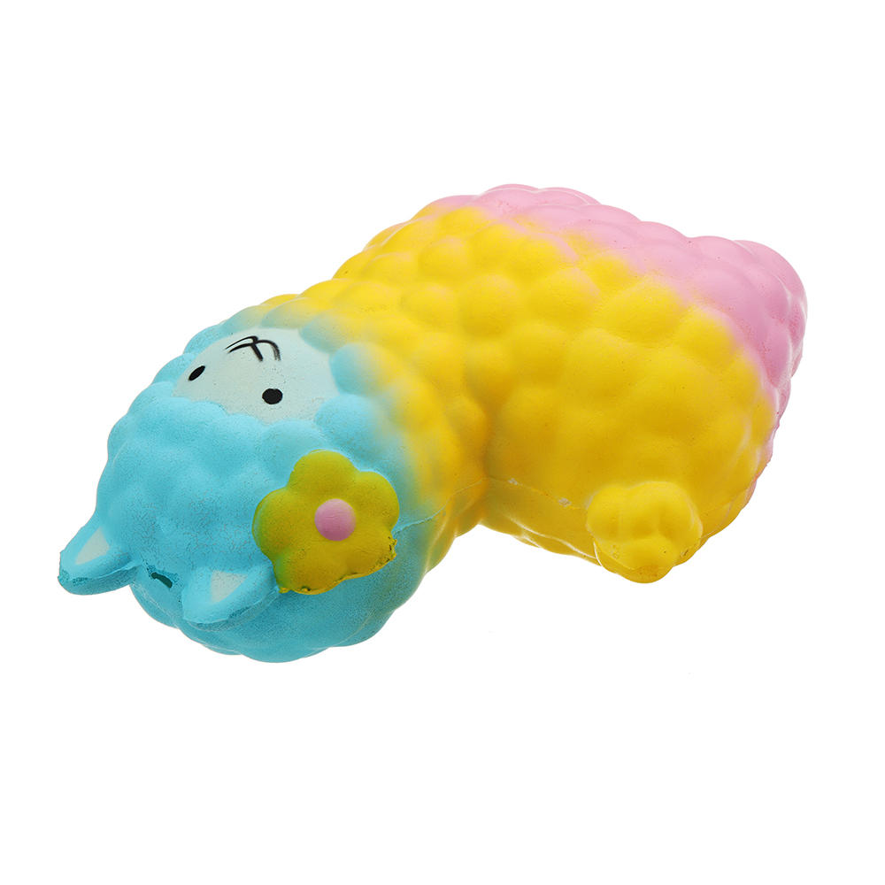 Colorful Alpacas Squishy 18*14CM Slow Rising Collection Gift Soft Toy COD