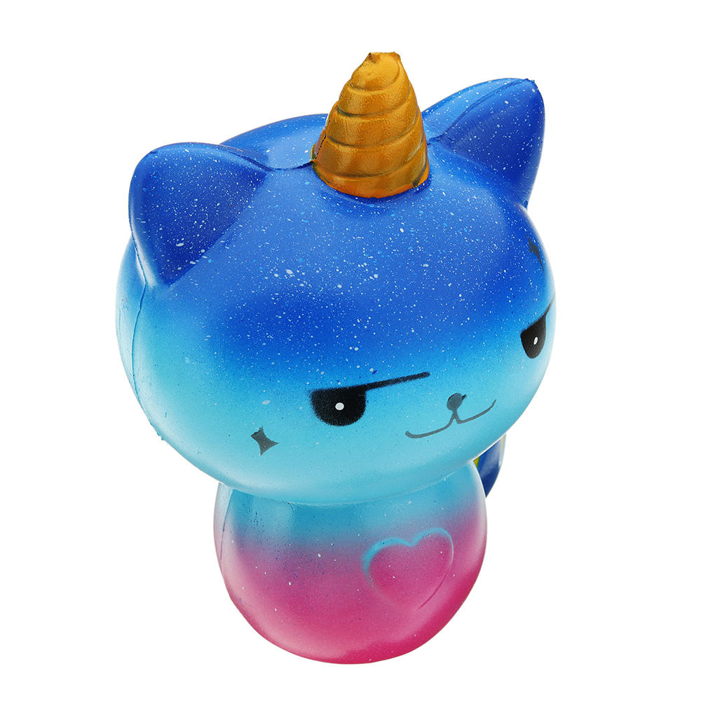 Galaxy Unicorn Cat Squishy 12*8.2CM Slow Rising Soft Collection Gift Decor Toy CO