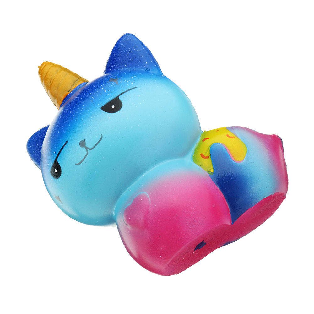 Galaxy Unicorn Cat Squishy 12*8.2CM Slow Rising Soft Collection Gift Decor Toy CO