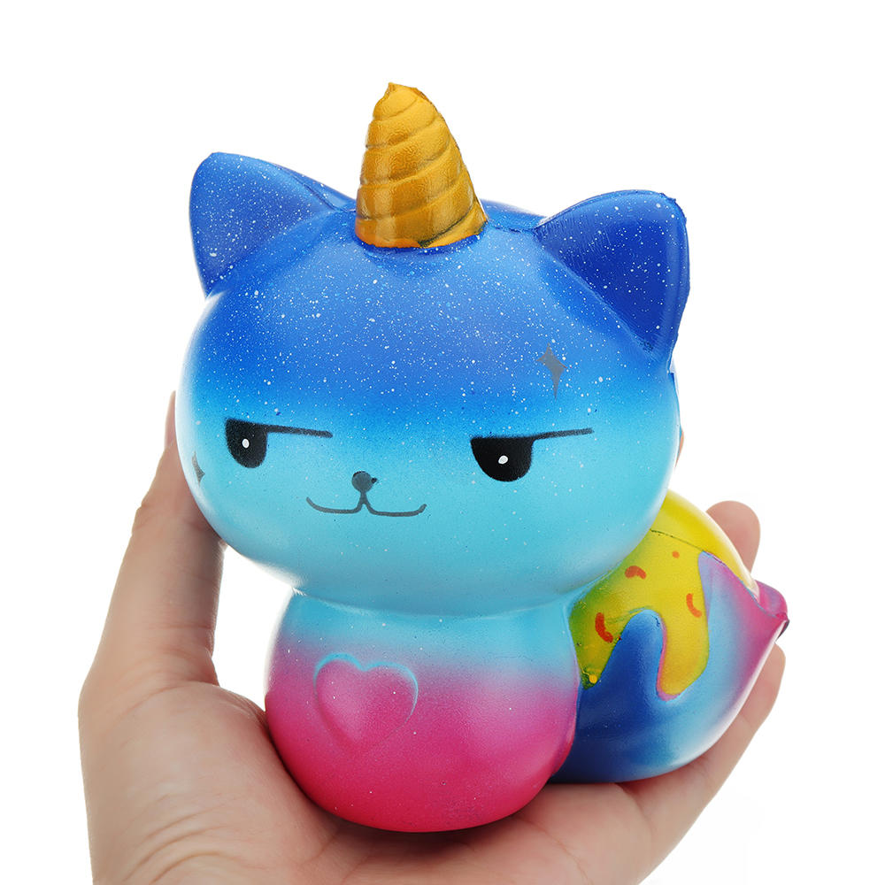 Galaxy Unicorn Cat Squishy 12*8.2CM Slow Rising Soft Collection Gift Decor Toy CO