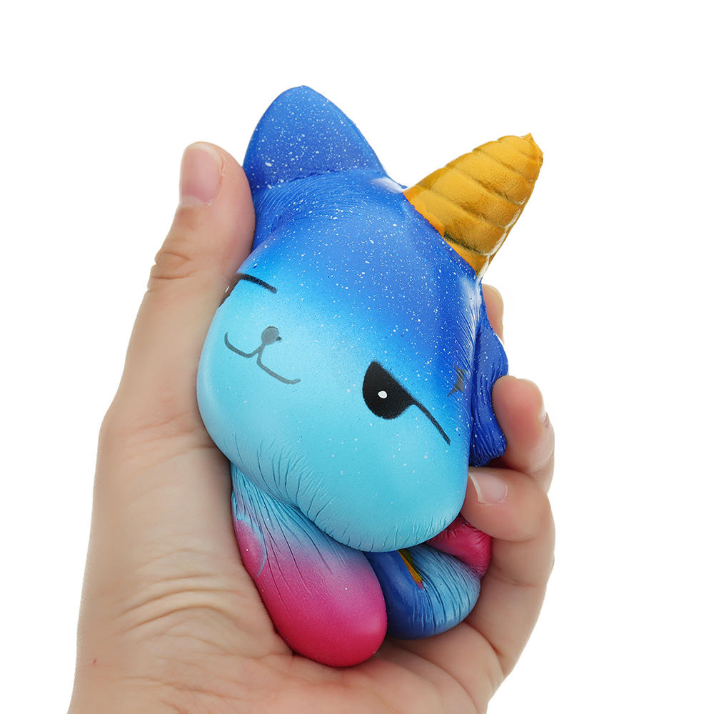 Galaxy Unicorn Cat Squishy 12*8.2CM Slow Rising Soft Collection Gift Decor Toy CO