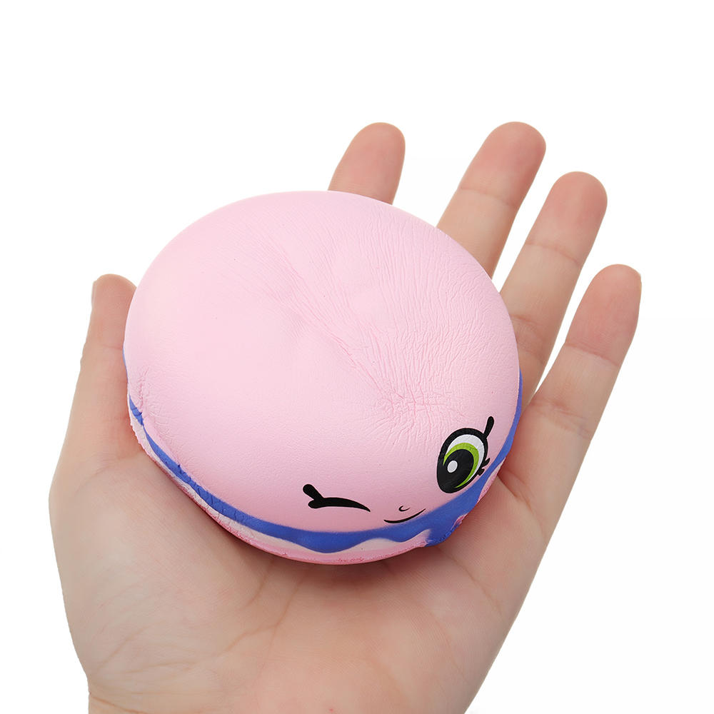 Meistoyland Squishy Burger Bread Soft Slow Rising Bun Kawaii Cartoon Toy Squeeze