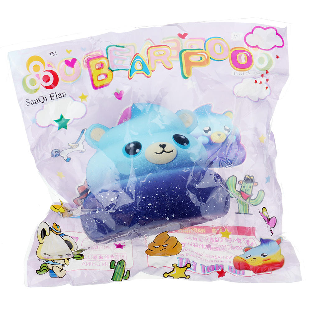 Sanqi Elan Galaxy Poo Squishy 10*10*9 CM Licensed Slow Rising With Packaging Collection Gift Soft Toy