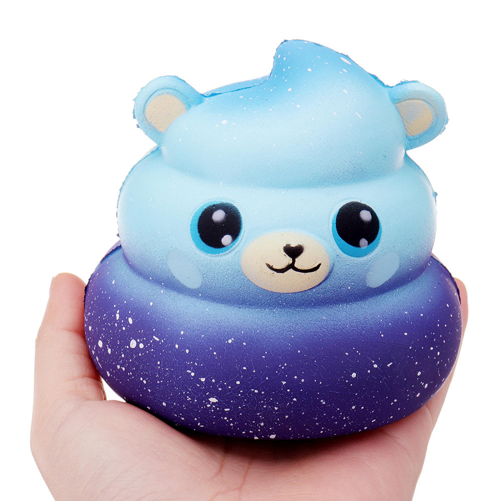 Sanqi Elan Galaxy Poo Squishy 10*10*9 CM Licensed Slow Rising With Packaging Collection Gift Soft Toy