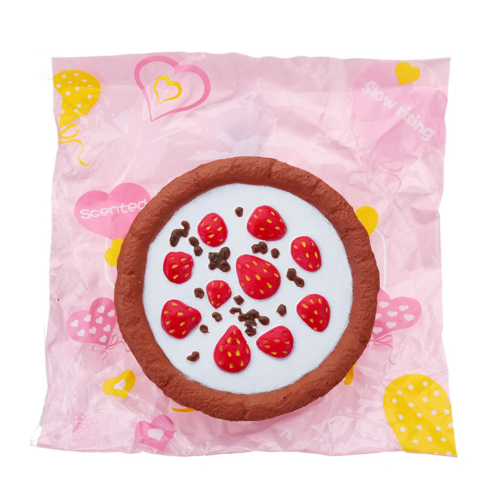 Chocolate Strawberry Cake Squishy 12*4CM Slow Rising With Packaging Collection Gift Soft Toy