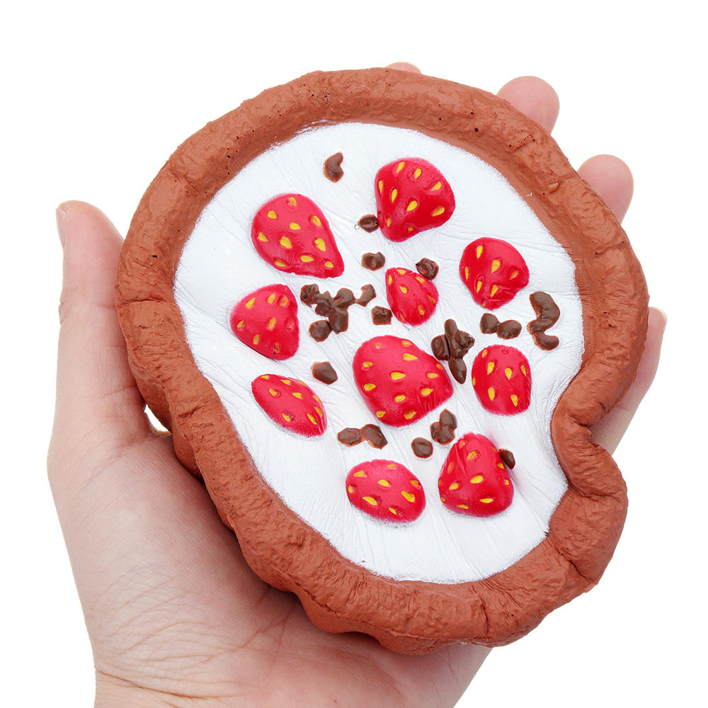 Chocolate Strawberry Cake Squishy 12*4CM Slow Rising With Packaging Collection Gift Soft Toy