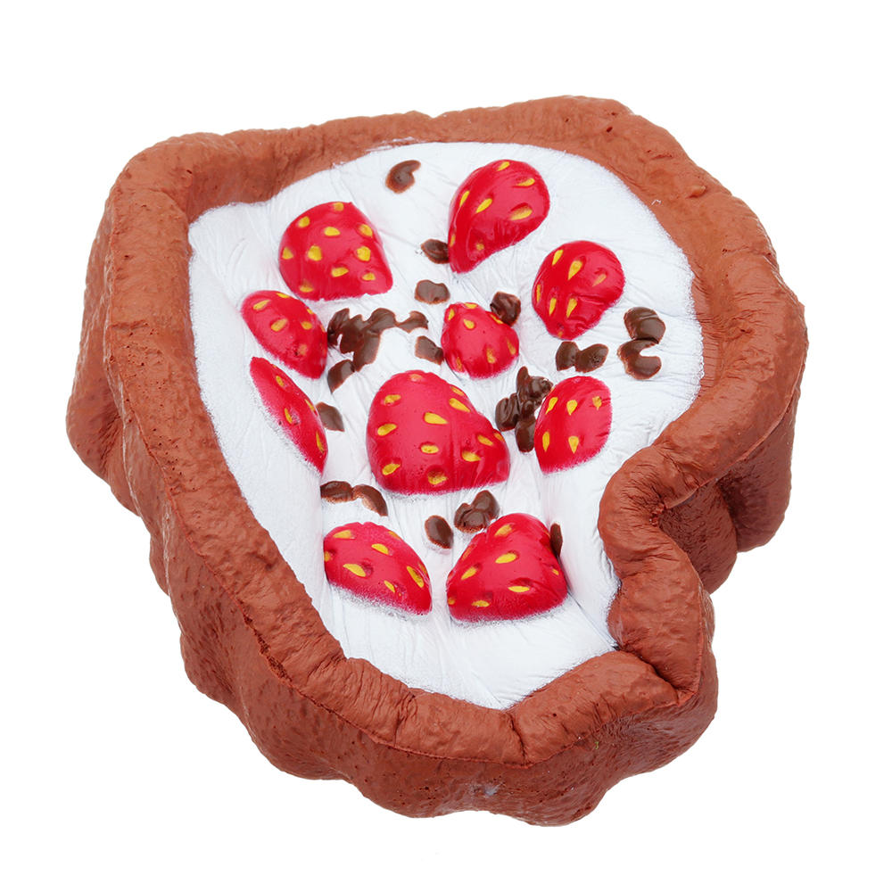 Chocolate Strawberry Cake Squishy 12*4CM Slow Rising With Packaging Collection Gift Soft Toy