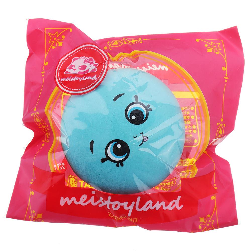 Meistoyland Squishy Burger Bread Soft Slow Rising Bun Kawaii Cartoon Toy Gift Collection