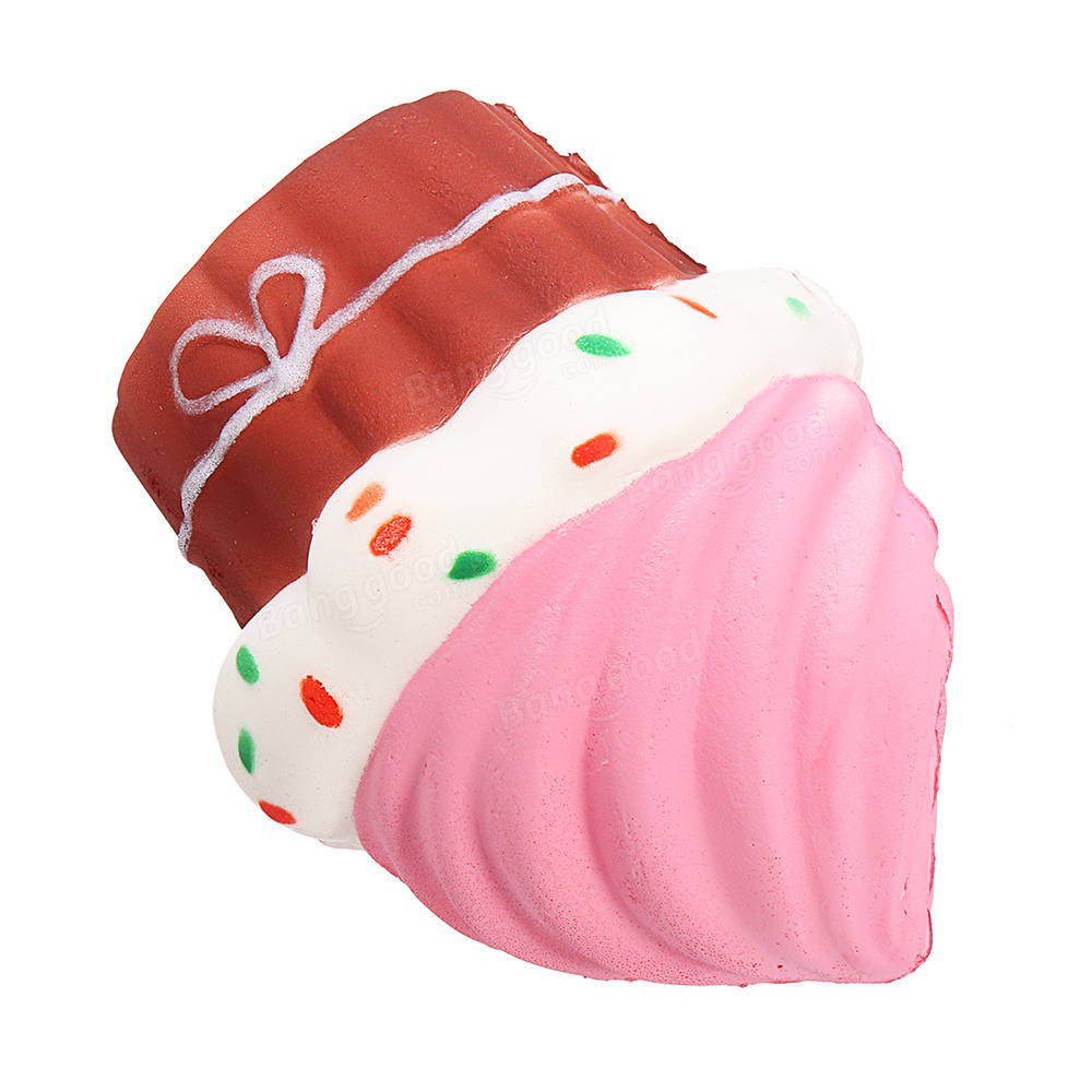 Puff Cake Squishy 10*8.5CM Slow Rising With Packaging Collection Gift Soft Toy CO