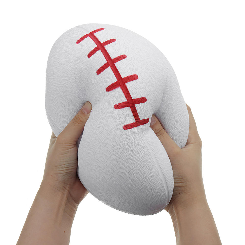 Huge Squishy Rugby Football 27.3*17.5cm Giant Kawaii Cute Soft Solw Rising Toy Cartoon Gift Collection