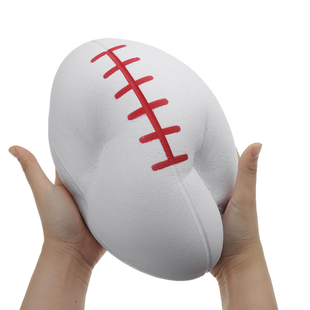 Huge Squishy Rugby Football 27.3*17.5cm Giant Kawaii Cute Soft Solw Rising Toy Cartoon Gift Collection