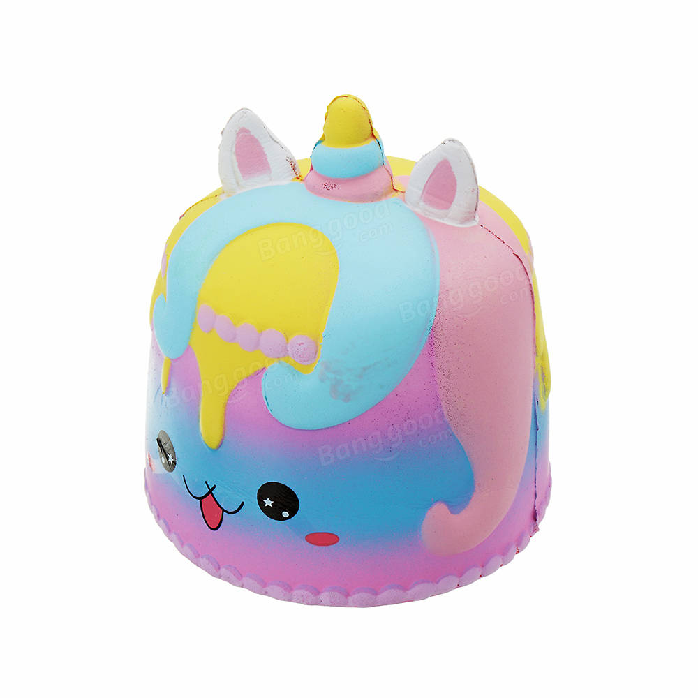 Crown Cake Squishy 11.4*12.6cm Kawaii Cute Soft Solw Rising Toy Cartoon Gift Collection With Packing