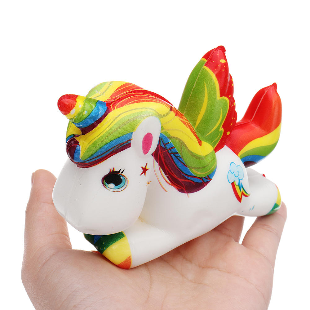 IKUURANI Unicorn Squishy 10.5*8CM Cute Slow Rising Toy Decor Gift With Original Packing