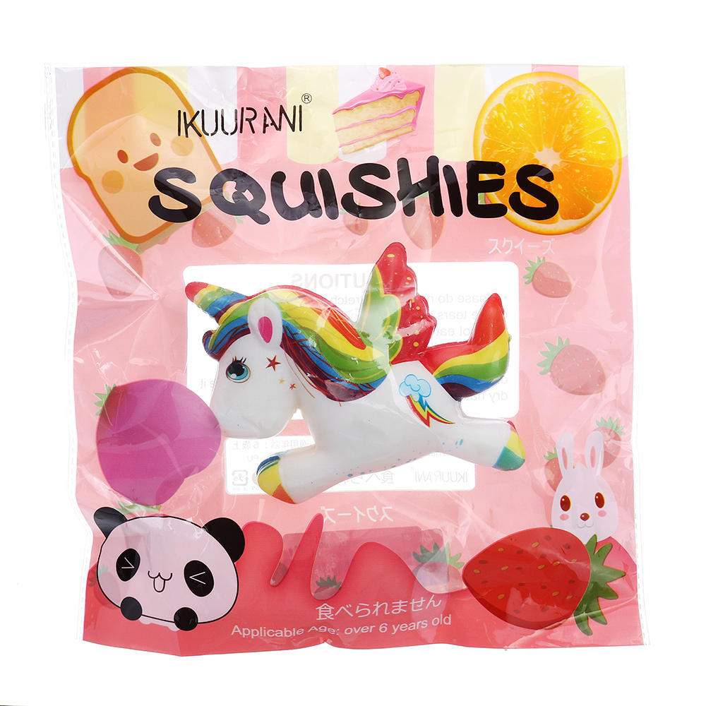 IKUURANI Unicorn Squishy 10.5*8CM Cute Slow Rising Toy Decor Gift With Original Packing