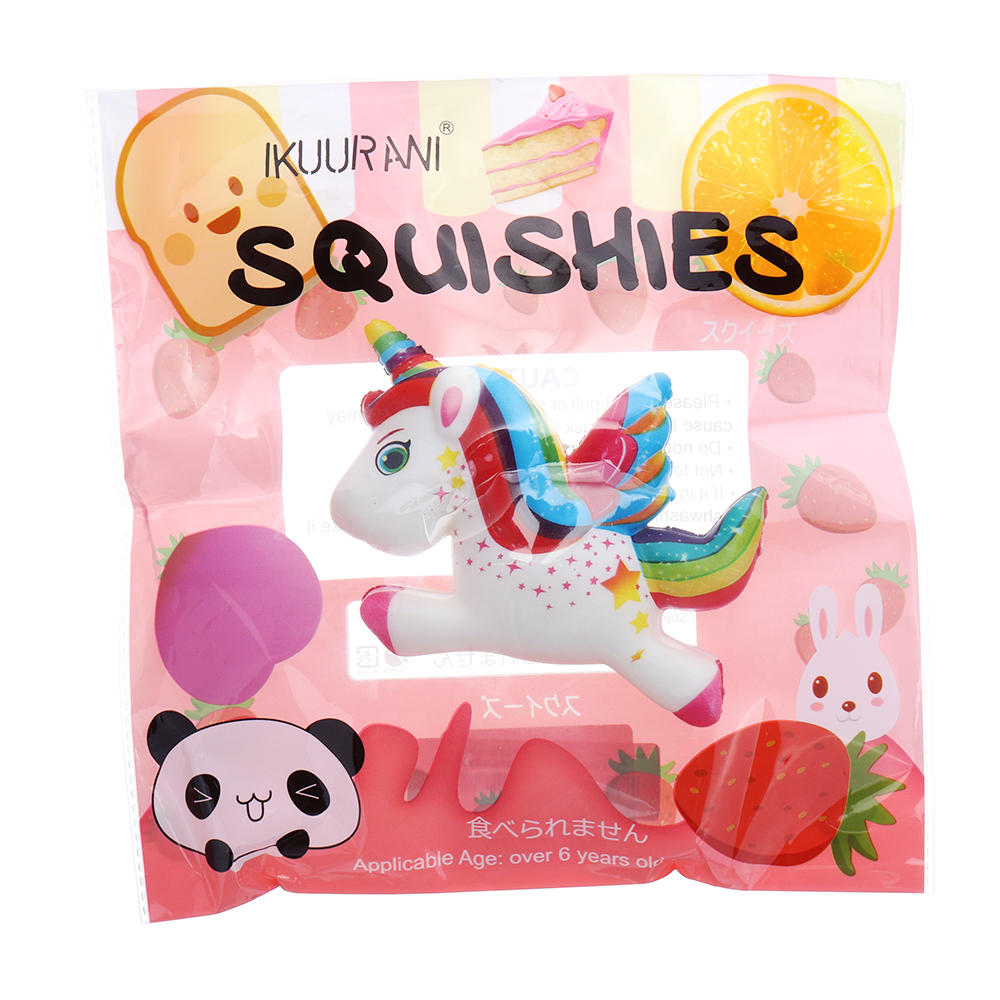 IKUURANI Unicorn Squishy 10.5*8CM Cute Slow Rising Toy Decor Gift With Original Packing