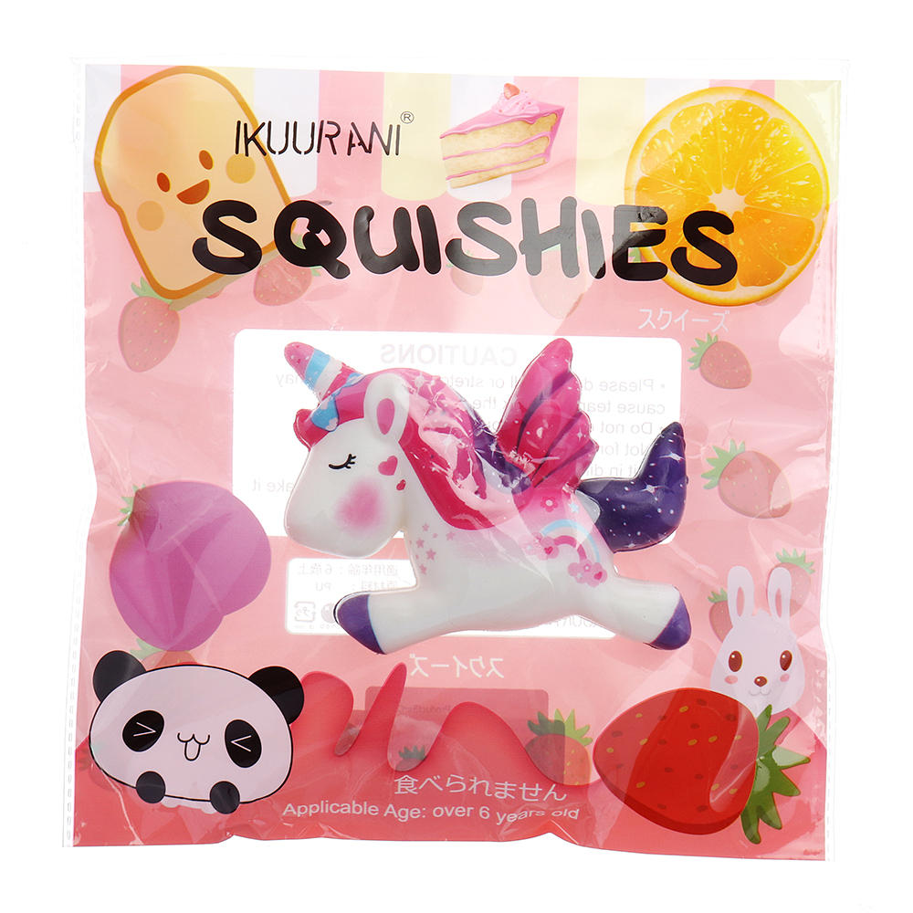 IKUURANI Unicorn Squishy 10.5*8CM Cute Slow Rising Toy Decor Gift With Original Packing