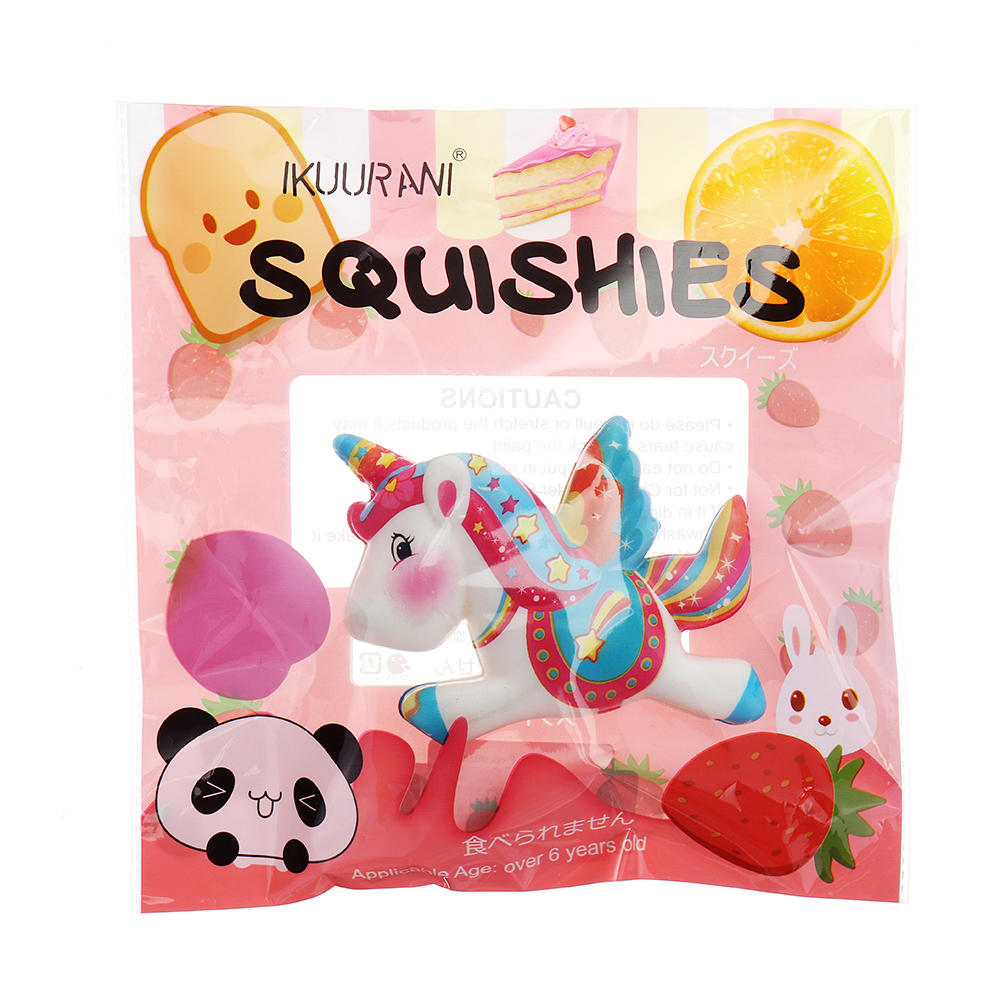 IKUURANI Unicorn Squishy 10.5*8CM Cute Slow Rising Toy Decor Gift With Original Packing