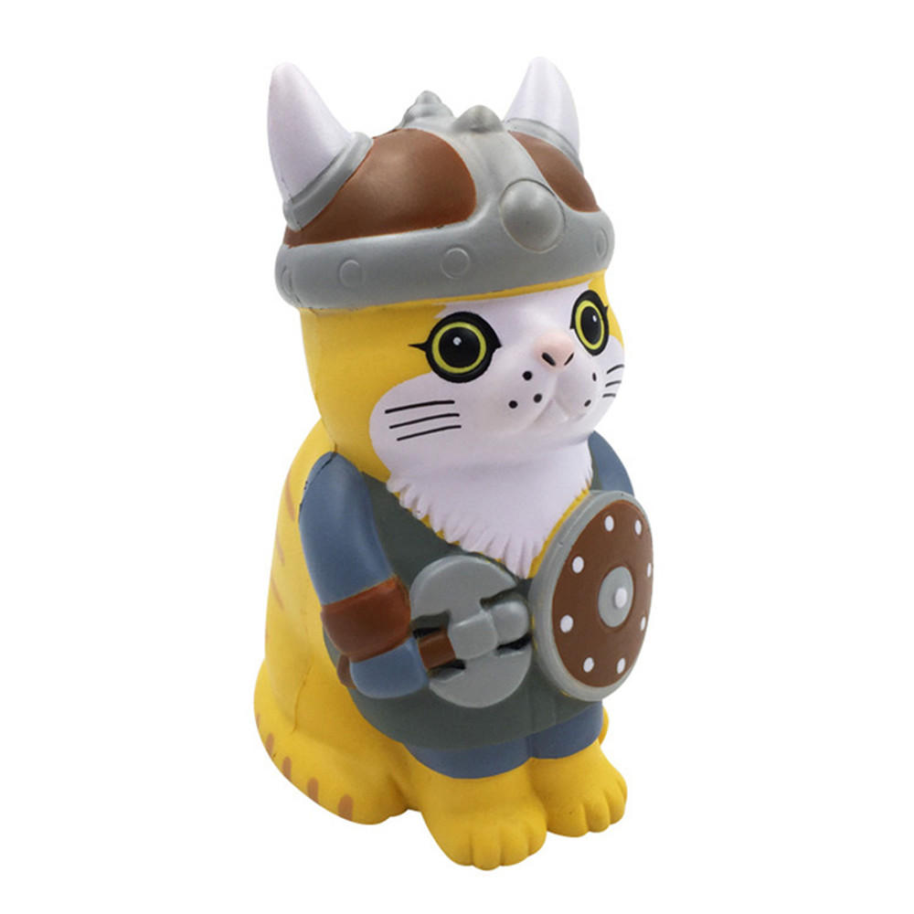 SquishyFun Squishy Viking Pirate Cat Kitten Cosplay 13.5*9*7CM Licensed Slow Rising With Packaging