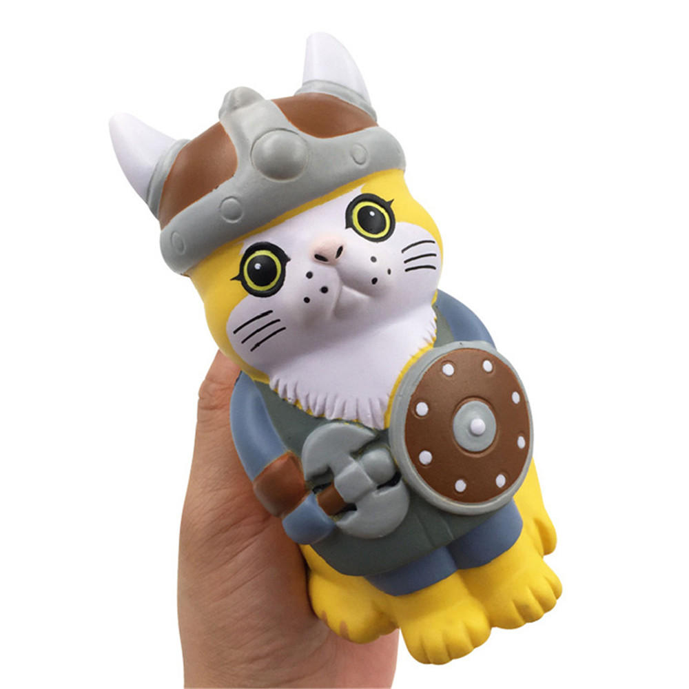 SquishyFun Squishy Viking Pirate Cat Kitten Cosplay 13.5*9*7CM Licensed Slow Rising With Packaging