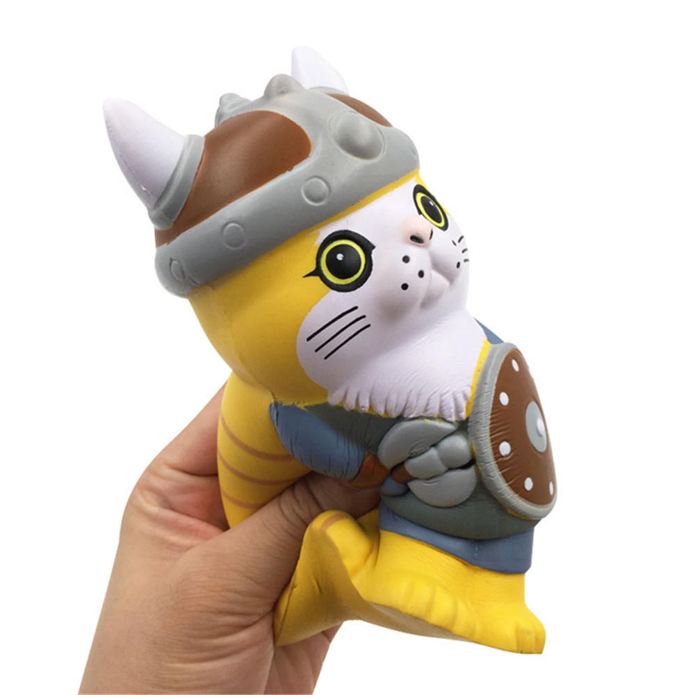 SquishyFun Squishy Viking Pirate Cat Kitten Cosplay 13.5*9*7CM Licensed Slow Rising With Packaging