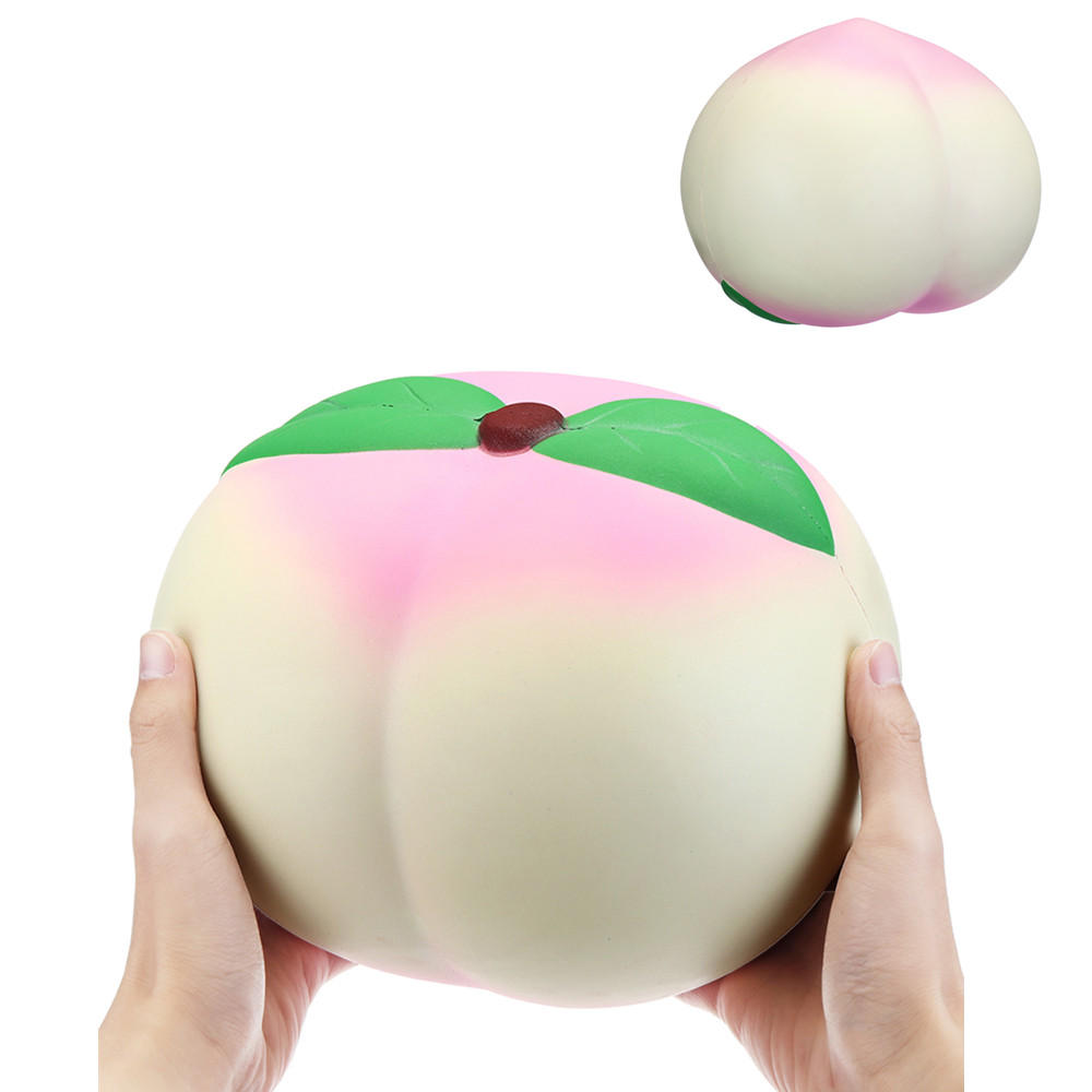 25*23CM Huge Squishy Dark Luminous Peach Super Slow Rising Fruit Toy With Original Packing