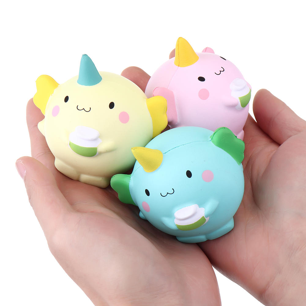 WOOW Squishy 3Pcs Kawaii Unicorn Animal Slow Rising Rebound Toys With Packaging