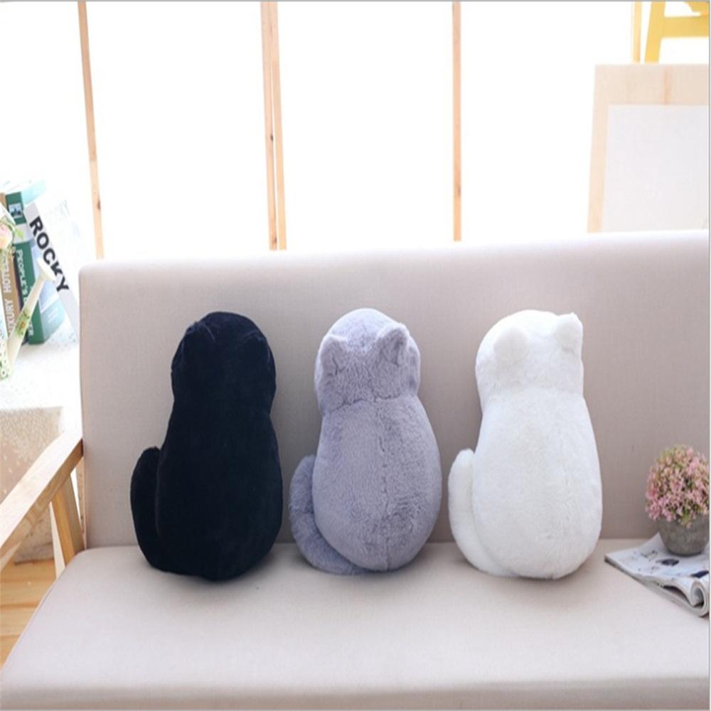 Cute Cartoon Cat Plush Cushions Pillow Back Shadow Cat Animal Stuffed Plush Toy Kid Gifts