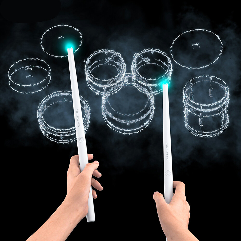 GAMSING Air Drum Portable Smart Virtual Sensing Electronic Drumsticks Training Tool