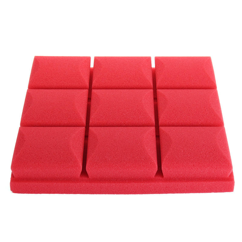 1Pc 30x30x5cm Soundproof sponge Acoustic Soundproof Sound Stop Absorption for KTV Audio Room