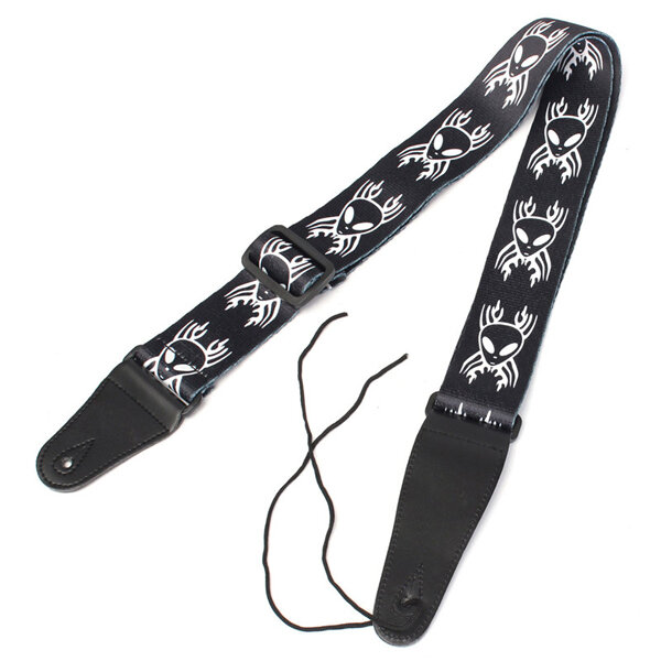 Guitar Strap Polyester Belt Electric Acoustic Bass Skull Punk Style COD