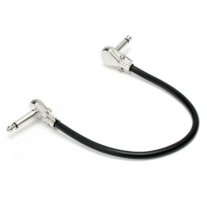 1PC Low Noise Guitar Effect Pedal Board Patch Cable Cord With Right Angle Plug CO