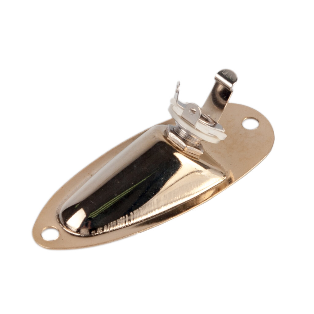 NAOMI Guitar Jack Boat Style Pickup Output Jack Plate Socket Accessories Electric Guitar Part Gold