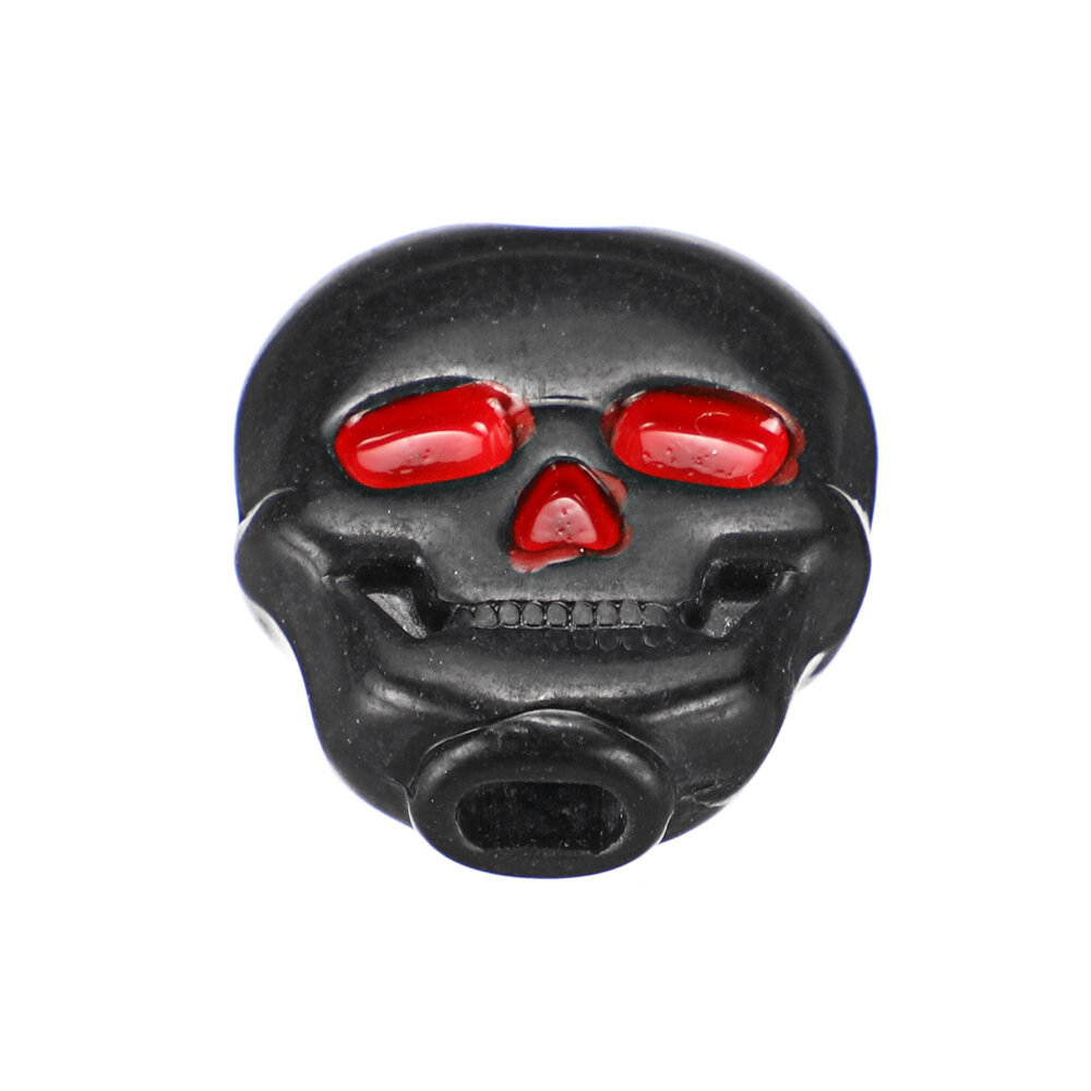 6pcs Plastic Skull Head Shape Guitar Tuning Peg Tuner Machine Head Replacement Button Knob Handle