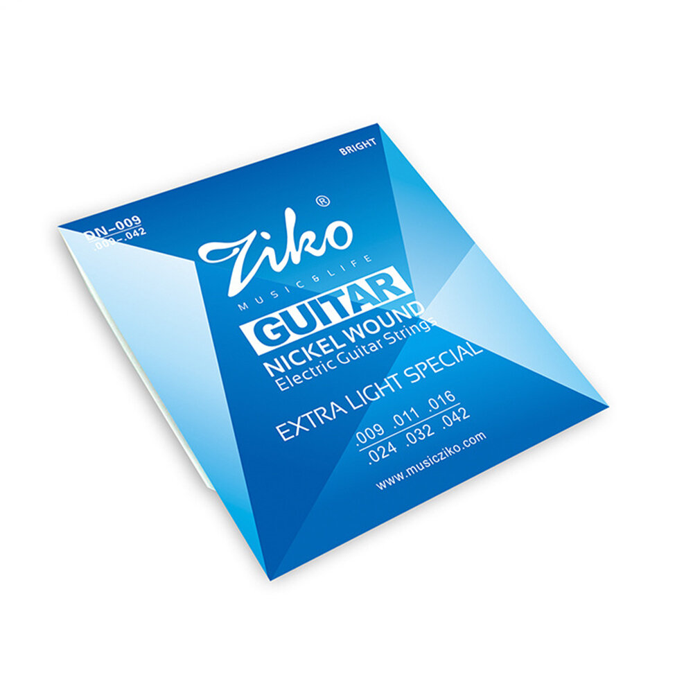 ZIKO DN-009 / DN-010 Electric Guitar Strings Smooth Handle Bright Sound Quality for Guitar Players