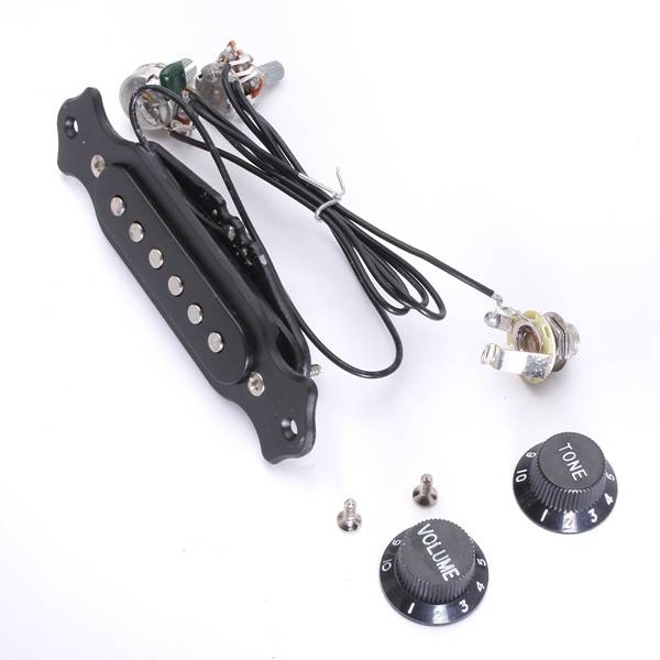 Copper Single Magnetic Coil Acoustic Guitar Pickup Parts Black COD