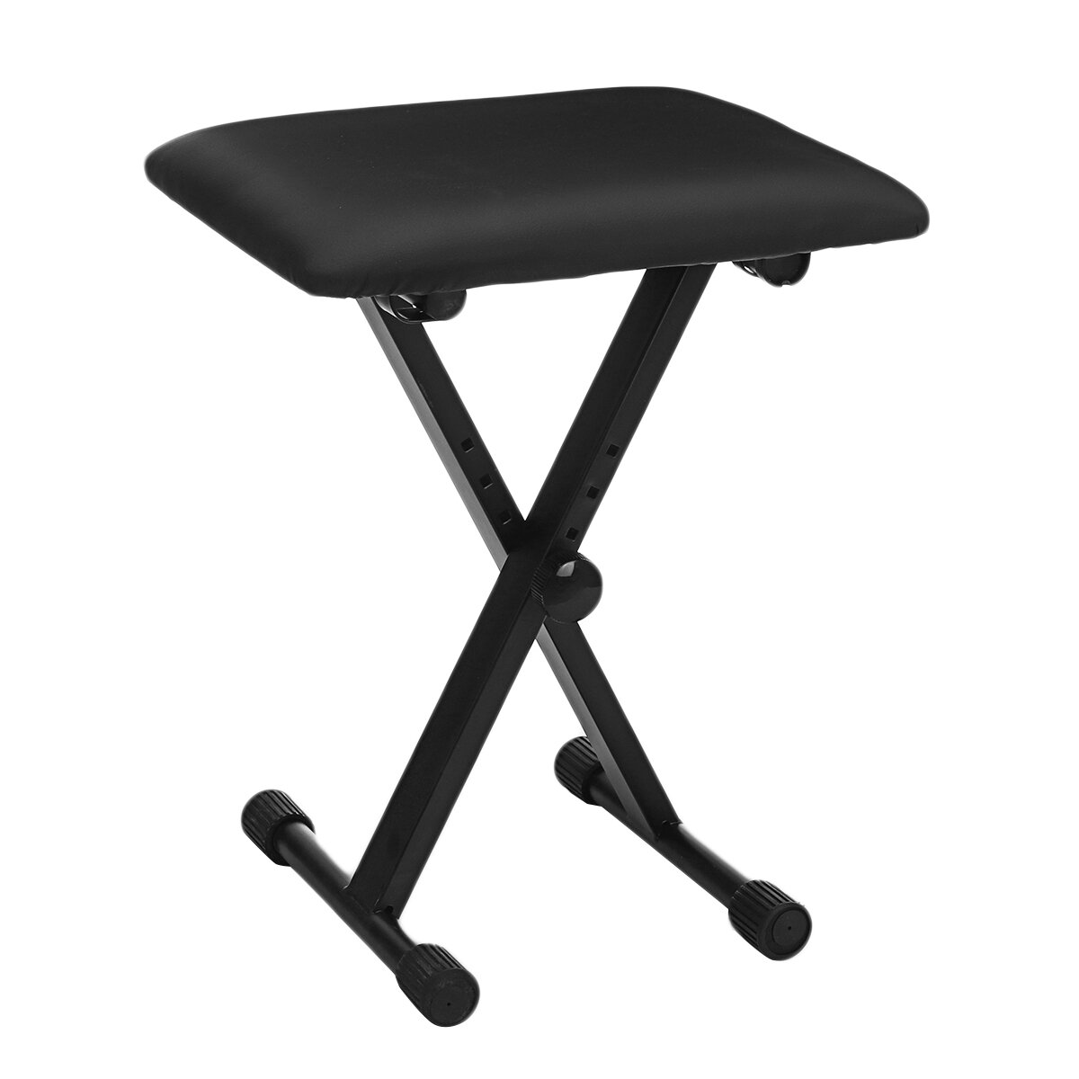 X-Style Electronic Piano Stool Electronic Piano Guitar Drum Stool Adjustable Folded Black Piano Bench for Playing Piano