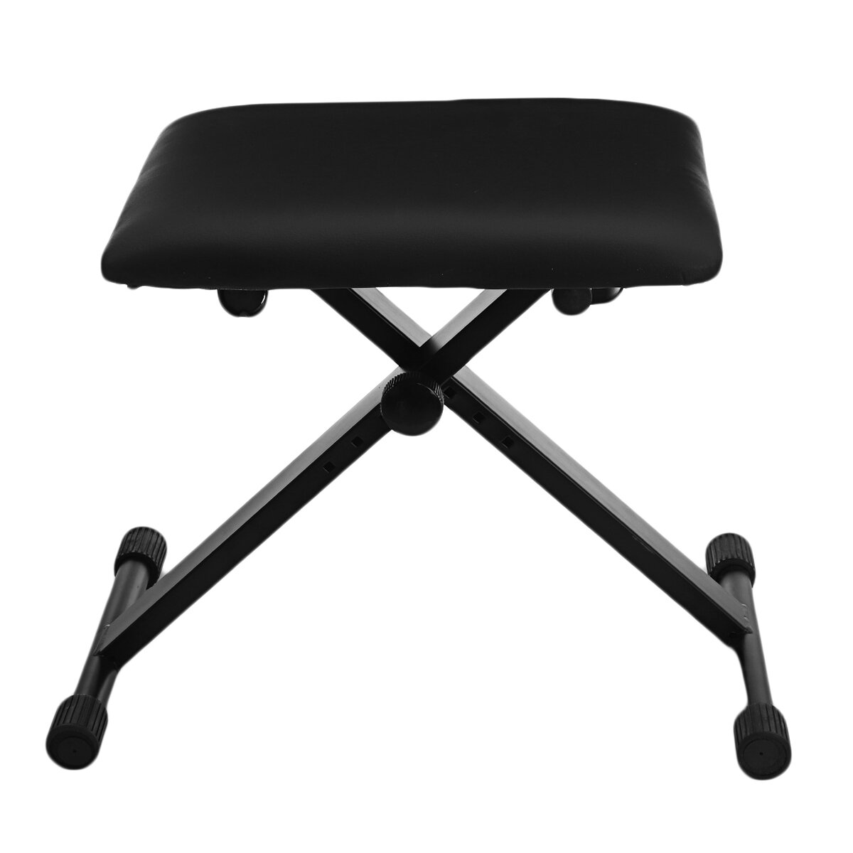 X-Style Electronic Piano Stool Electronic Piano Guitar Drum Stool Adjustable Folded Black Piano Bench for Playing Piano