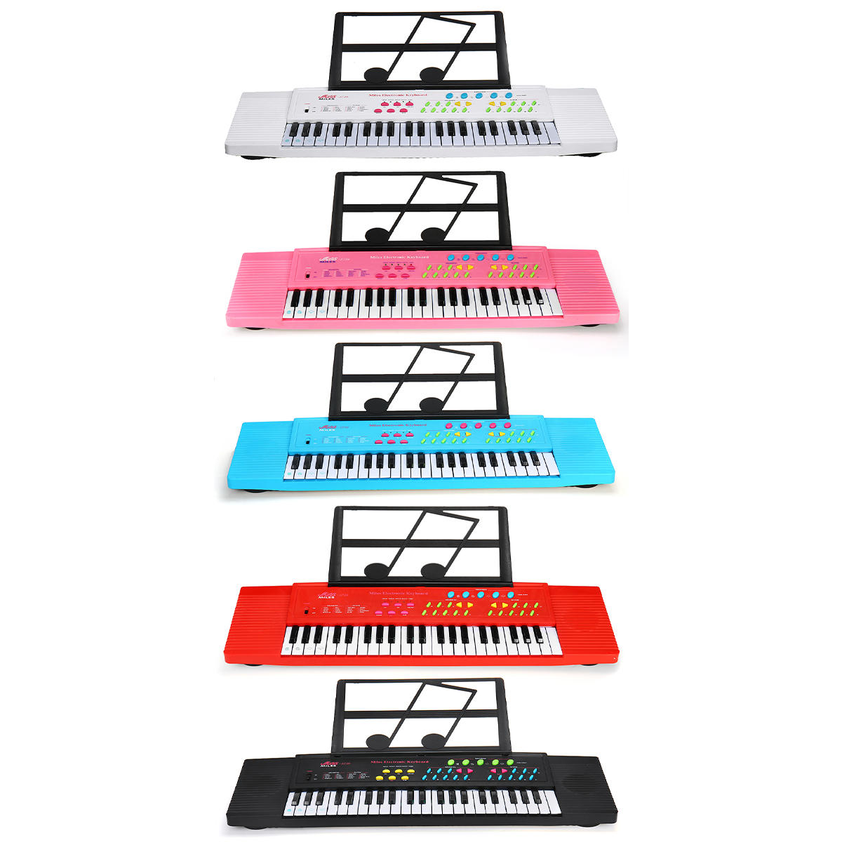 44 Keys Digital Electronic Keyboard Piano with Mini Microphone Music Stand for Children Music Enlightenment