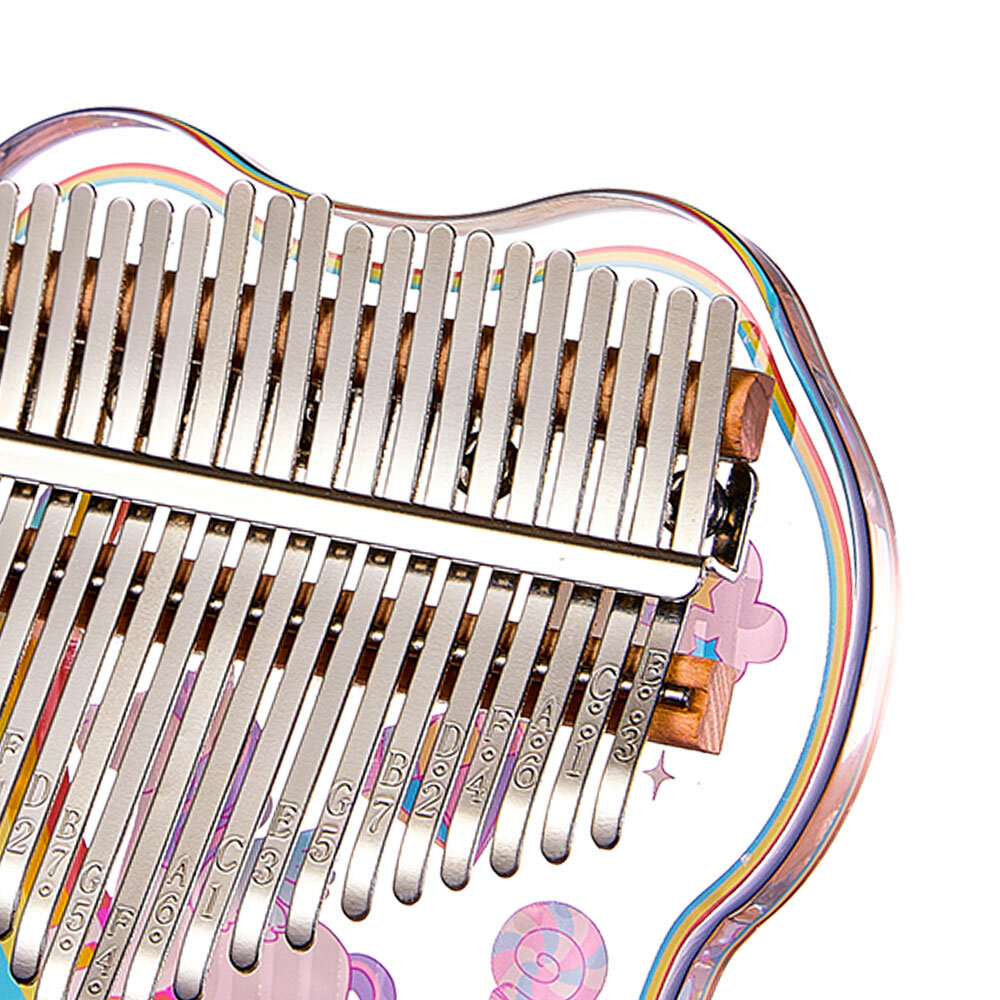 Zani Professional Kalimba 21 Keys Shell Kalimba 21 Keys Thumb Piano Crystal Acrylic Kalimba Finger Piano Keyboard Instrument