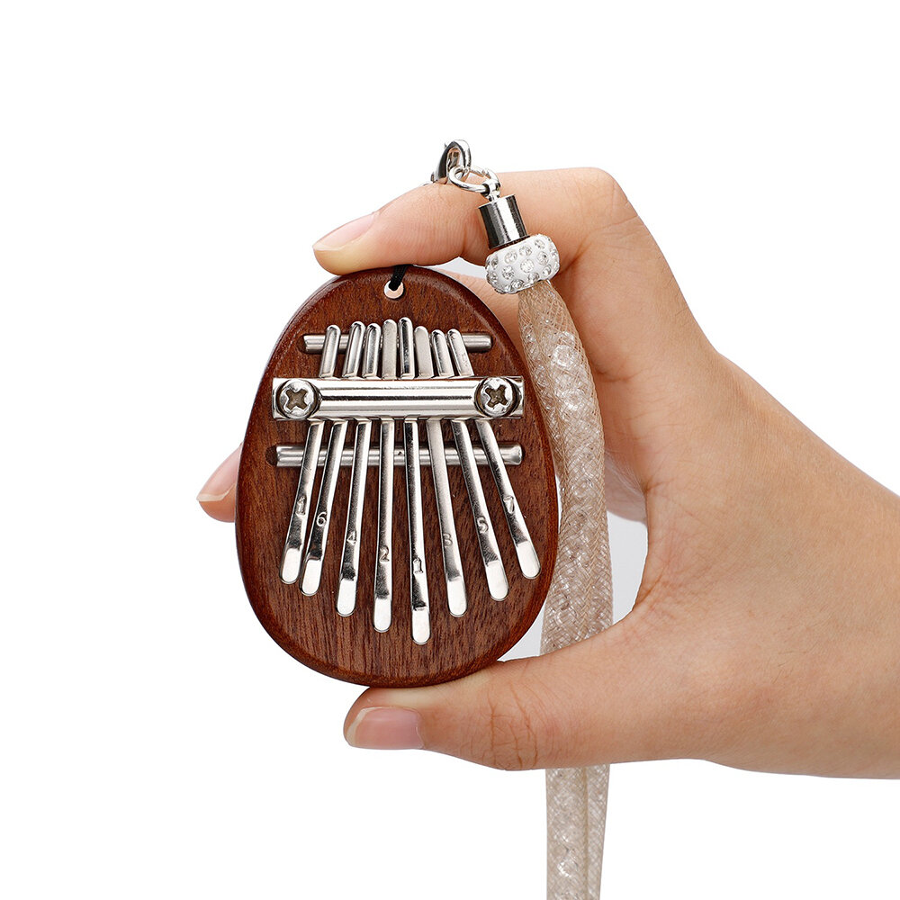 Muspor 8 Key Mini Kalimba High Quality Exquisite Finger Thumb Piano Marimba Musical Good Accessory Pendant Gift