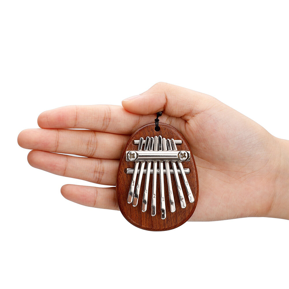 Muspor 8 Key Mini Kalimba High Quality Exquisite Finger Thumb Piano Marimba Musical Good Accessory Pendant Gift