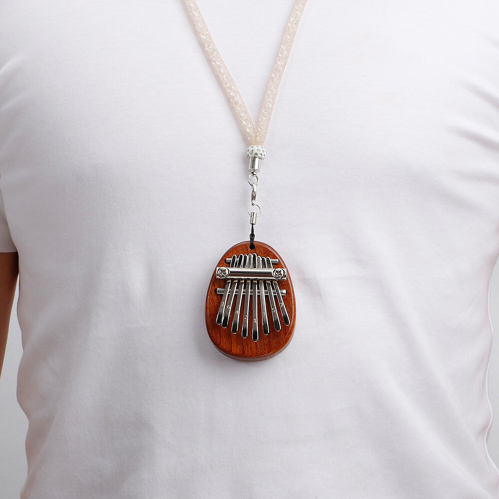 Muspor 8 Key Mini Kalimba High Quality Exquisite Finger Thumb Piano Marimba Musical Good Accessory Pendant Gift