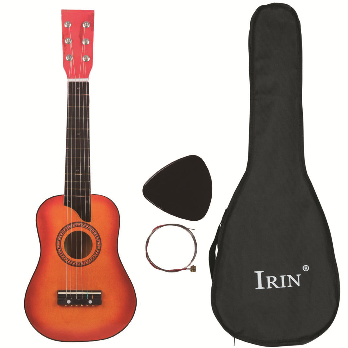 IRIN 25 Inch Basswood Guitar with String/Pick/Bag for Children Music Lovers COD