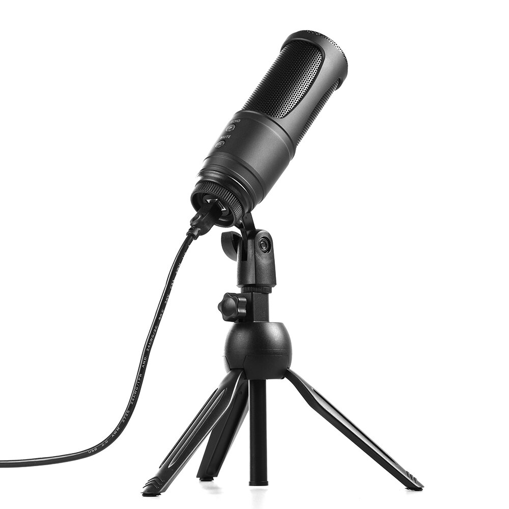 K2S USB Condenser Microphone Meeting Live Streame Game Tripod Professional Condenser Desktop Computer PC FOR Recording Online Cl