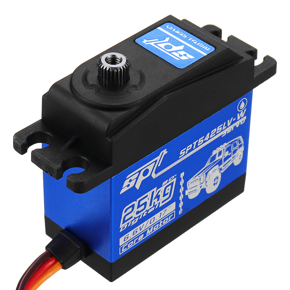 SPT Servo SPT5425LV-W 25KG 90° Digital Servo Metal Gear Large Torque Waterproof For 1:8 1:10 RC Robot Car Boat