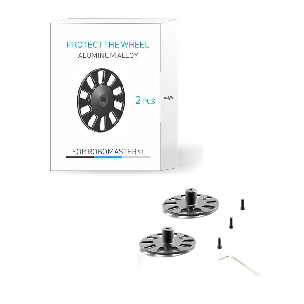 2PCS CNC Carshproof Protective Wheels For DJI RoboMaster S1 RC Robot COD