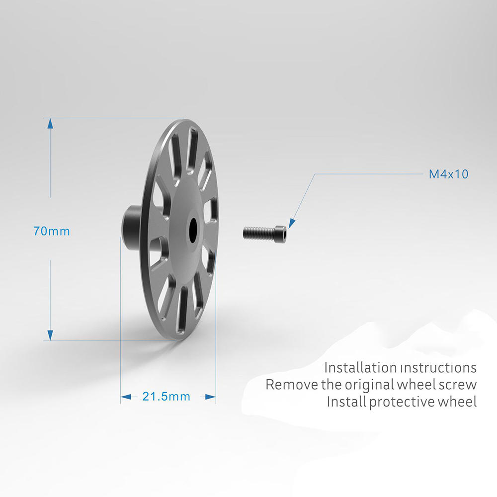 2PCS CNC Carshproof Protective Wheels For DJI RoboMaster S1 RC Robot COD